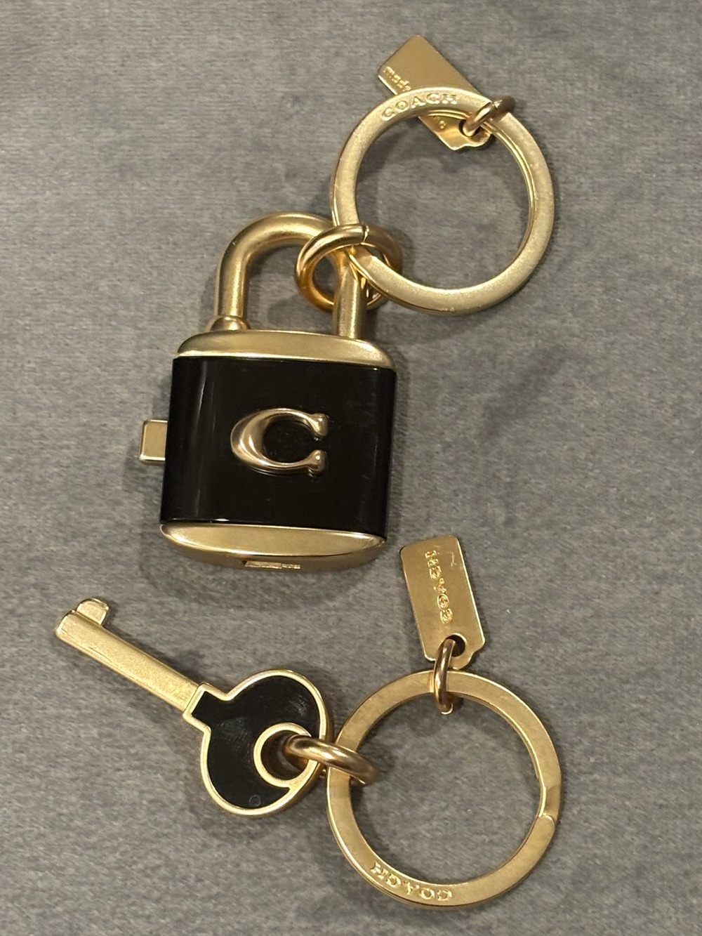 Coach Lock & Key Charm